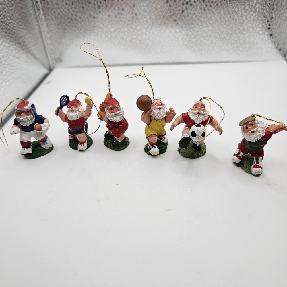 Set of Santa Sports Ornaments